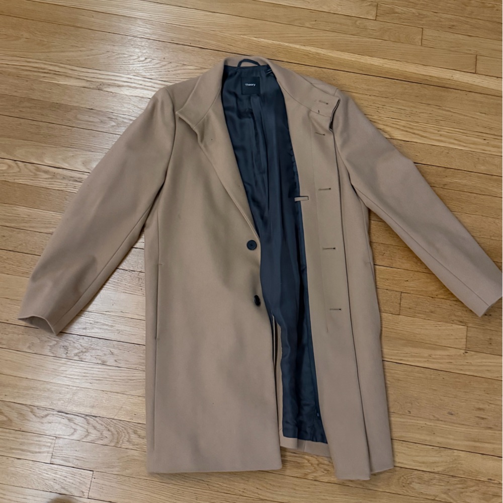 Theory Tan Belvin Coat